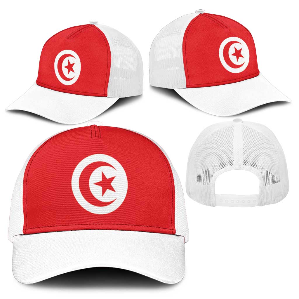Tunisia Mesh Trucker Cap Flag Color Inspiration - African Pride