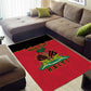 Personalized Afro-Haitians 1964 Area Rug Coat Of Arms Flag Style - African Pride