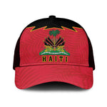 Afro-Haitians 1964 Baseball Net Cap Coat Of Arms Flag Style - African Pride