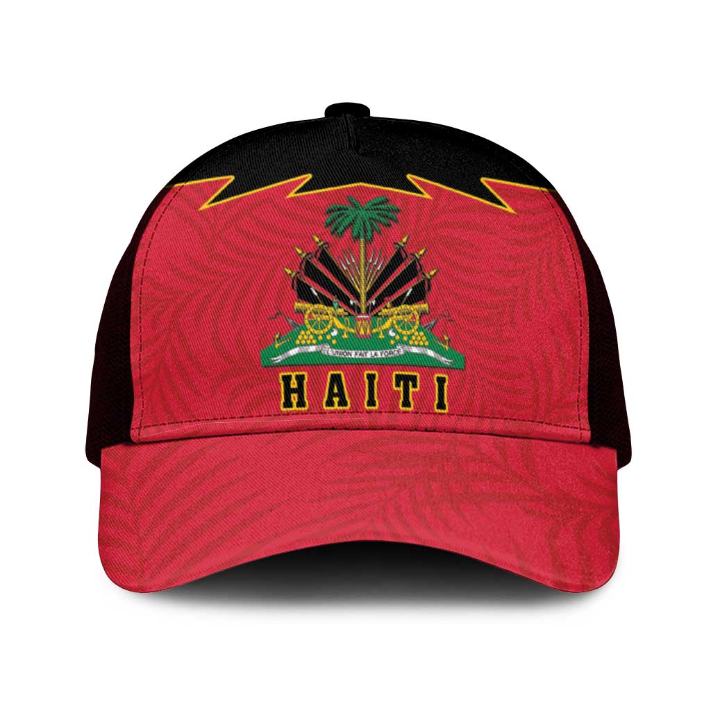 Afro-Haitians 1964 Baseball Net Cap Coat Of Arms Flag Style - African Pride