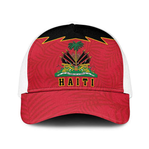 Afro-Haitians 1964 Baseball Net Cap Coat Of Arms Flag Style - African Pride