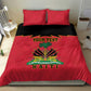 Personalized Afro-Haitians 1964 Bedding Set Coat Of Arms Flag Style - African Pride