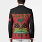 Personalized Afro-Haitians 1964 Blazer Coat Of Arms Flag Style
