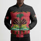Personalized Afro-Haitians 1964 Bomber Puffer Jacket Coat Of Arms Flag Style