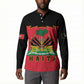 Personalized Afro-Haitians 1964 Button Sweatshirt Coat Of Arms Flag Style