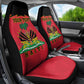 Personalized Afro-Haitians 1964 Car Seat Cover Coat Of Arms Flag Style - African Pride