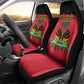 Personalized Afro-Haitians 1964 Car Seat Cover Coat Of Arms Flag Style - African Pride