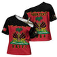Personalized Afro-Haitians 1964 Cross Shoulder Shirt Coat Of Arms Flag Style