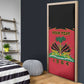 Personalized Afro-Haitians 1964 Door Cover Coat Of Arms Flag Style