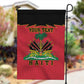 Personalized Afro-Haitians 1964 Garden Flag Coat Of Arms Flag Style - African Pride