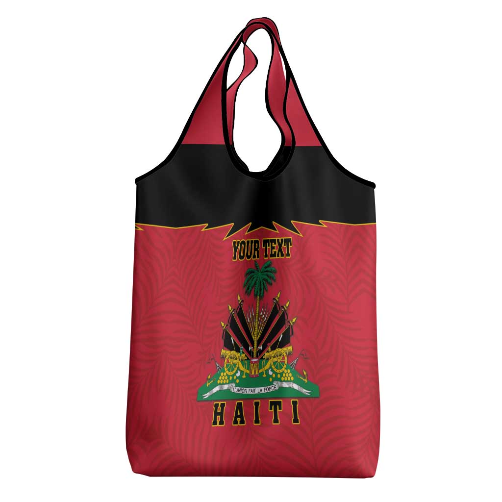 Personalized Afro-Haitians 1964 Grocery Bag Coat Of Arms Flag Style - African Pride