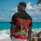 Personalized Afro-Haitians 1964 Hawaiian Shirt Coat Of Arms Flag Style - African Pride
