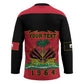 Personalized Afro-Haitians 1964 Hockey Jersey Coat Of Arms Flag Style