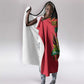 Personalized Afro-Haitians 1964 Hooded Blanket Coat Of Arms Flag Style - African Pride