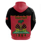 Personalized Afro-Haitians 1964 Hoodie Coat Of Arms Flag Style - African Pride