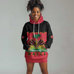 Personalized Afro-Haitians 1964 Hoodie Dress Coat Of Arms Flag Style - African Pride