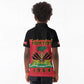 Personalized Afro-Haitians 1964 Kid Polo Shirt Coat Of Arms Flag Style - African Pride