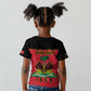 Personalized Afro-Haitians 1964 Kid T shirt Coat Of Arms Flag Style - African Pride