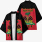 Personalized Afro-Haitians 1964 Kimono Coat Of Arms Flag Style