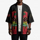 Personalized Afro-Haitians 1964 Kimono Coat Of Arms Flag Style