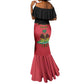 Personalized Afro-Haitians 1964 Mermaid Dress Coat Of Arms Flag Style - African Pride