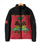 Personalized Afro-Haitians 1964 Padded Jacket Coat Of Arms Flag Style
