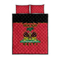 Personalized Afro-Haitians 1964 Quilt Bed Set Coat Of Arms Flag Style - African Pride