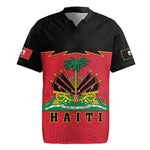 Personalized Afro-Haitians 1964 Rugby Jersey Coat Of Arms Flag Style - African Pride