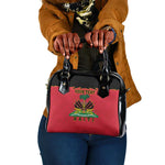 Personalized Afro-Haitians 1964 Shoulder Handbag Coat Of Arms Flag Style - African Pride