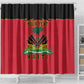 Personalized Afro-Haitians 1964 Shower Curtain Coat Of Arms Flag Style - African Pride