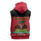 Personalized Afro-Haitians 1964 Sleeveless Zip Hoodie Coat Of Arms Flag Style - African Pride