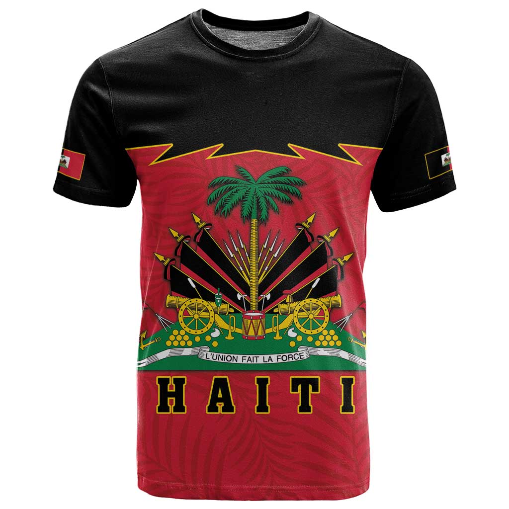 Personalized Afro-Haitians 1964 T shirt Coat Of Arms Flag Style - African Pride