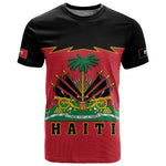 Personalized Afro-Haitians 1964 T shirt Coat Of Arms Flag Style - African Pride