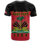 Personalized Afro-Haitians 1964 T shirt Coat Of Arms Flag Style - African Pride