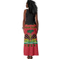 Personalized Afro-Haitians 1964 Tank Maxi Dress Coat Of Arms Flag Style - African Pride