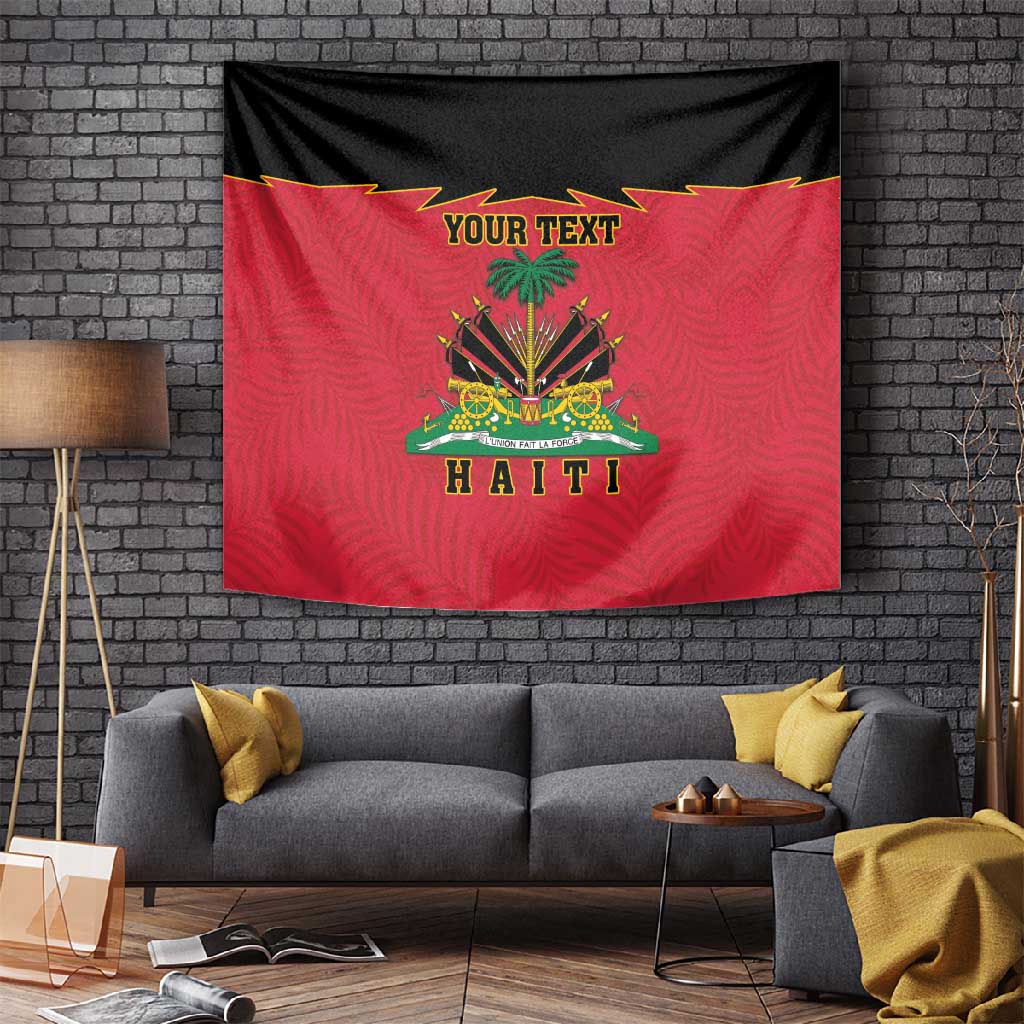Personalized Afro-Haitians 1964 Tapestry Coat Of Arms Flag Style - African Pride