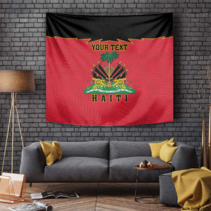 Personalized Afro-Haitians 1964 Tapestry Coat Of Arms Flag Style - African Pride