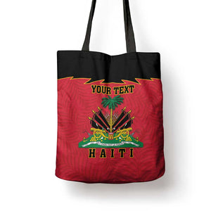 Personalized Afro-Haitians 1964 Tote Bag Coat Of Arms Flag Style