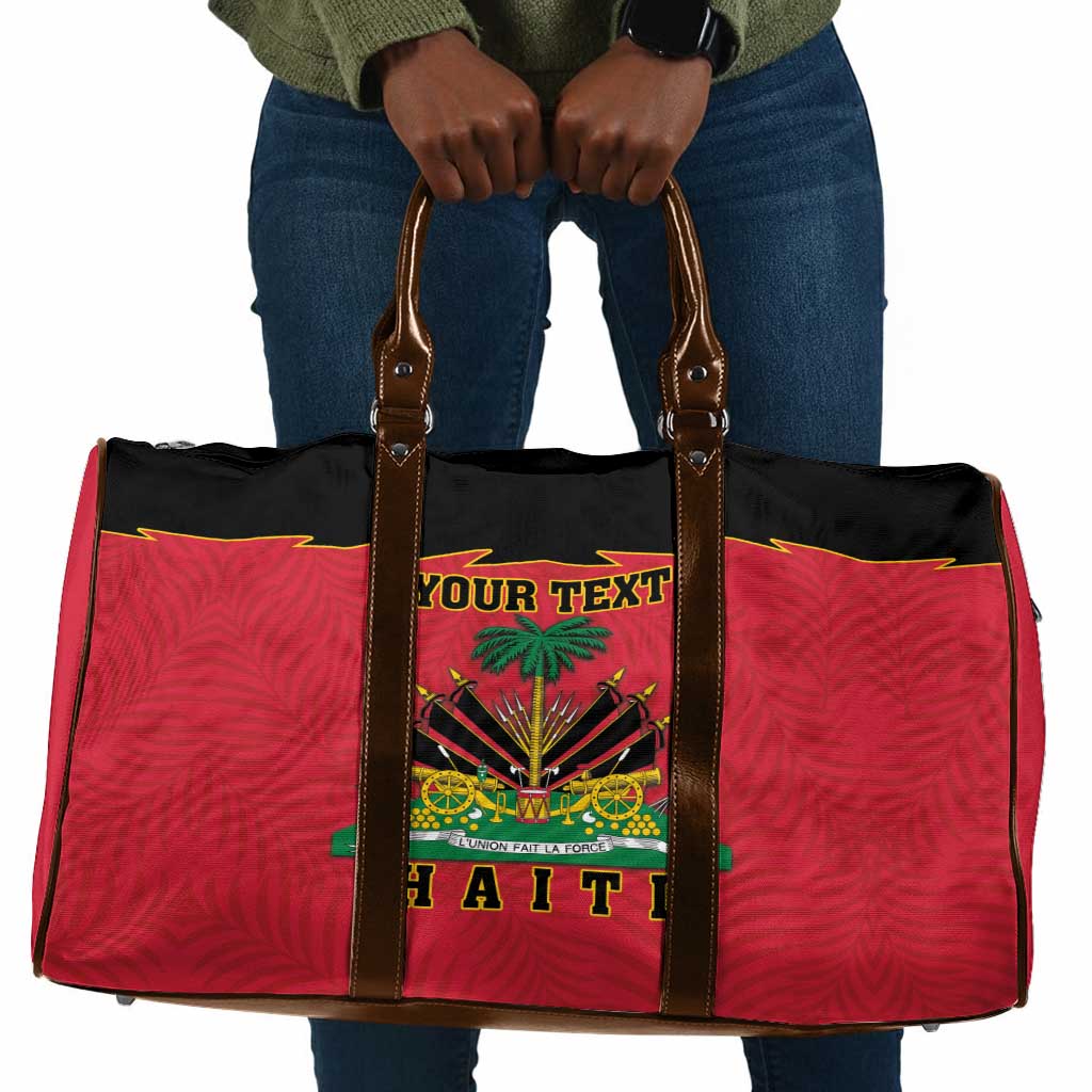Personalized Afro-Haitians 1964 Travel Bag Coat Of Arms Flag Style