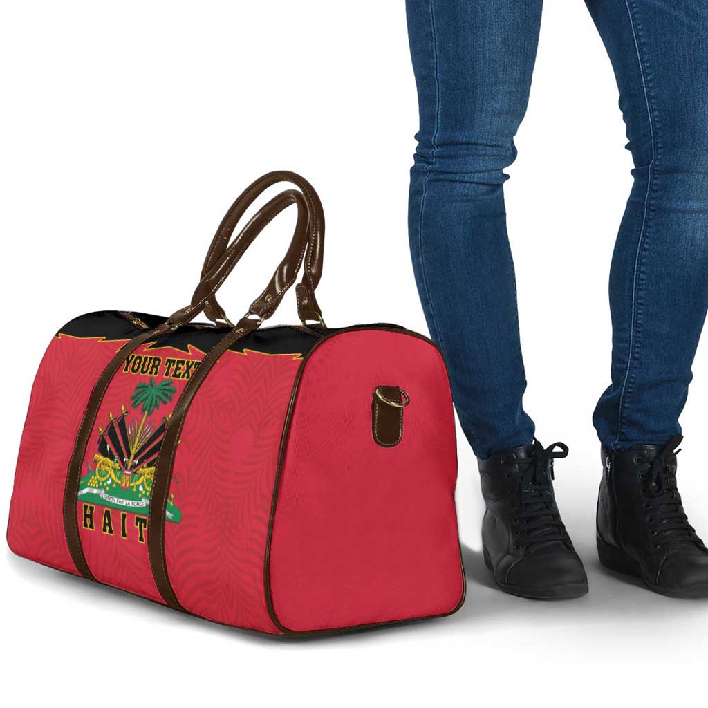 Personalized Afro-Haitians 1964 Travel Bag Coat Of Arms Flag Style