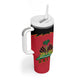 Personalized Afro-Haitians 1964 Tumbler With Handle Coat Of Arms Flag Style - African Pride