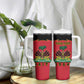 Personalized Afro-Haitians 1964 Tumbler With Handle Coat Of Arms Flag Style - African Pride