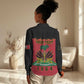Personalized Afro-Haitians 1964 Women Casual Shirt Coat Of Arms Flag Style - African Pride