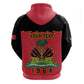 Personalized Afro-Haitians 1964 Zip Hoodie Coat Of Arms Flag Style - African Pride
