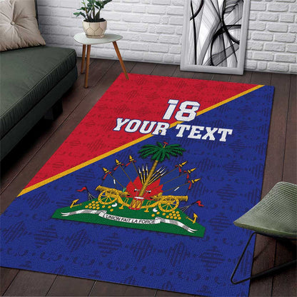 Custom Afro Haiti Football Area Rug Les Grenadiers - African Pride