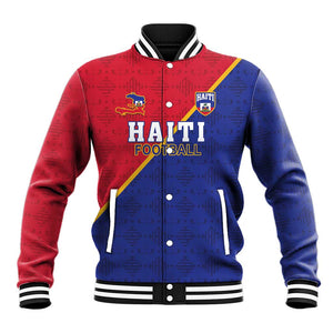 Custom Afro Haiti Football Baseball Jacket Les Grenadiers - African Pride
