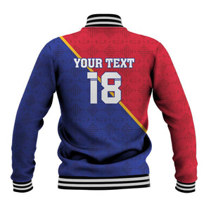 Custom Afro Haiti Football Baseball Jacket Les Grenadiers - African Pride