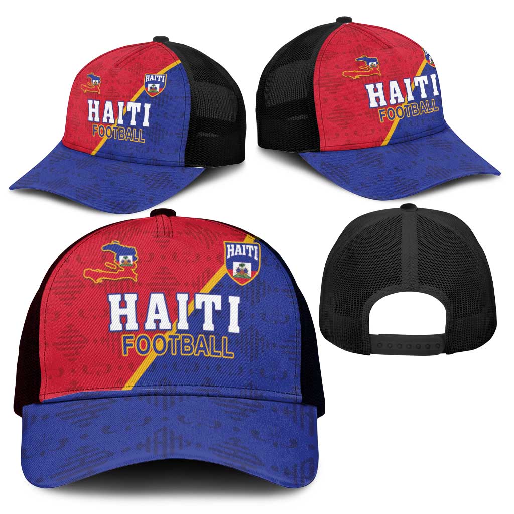 Afro Haiti Football Baseball Net Cap Les Grenadiers - African Pride