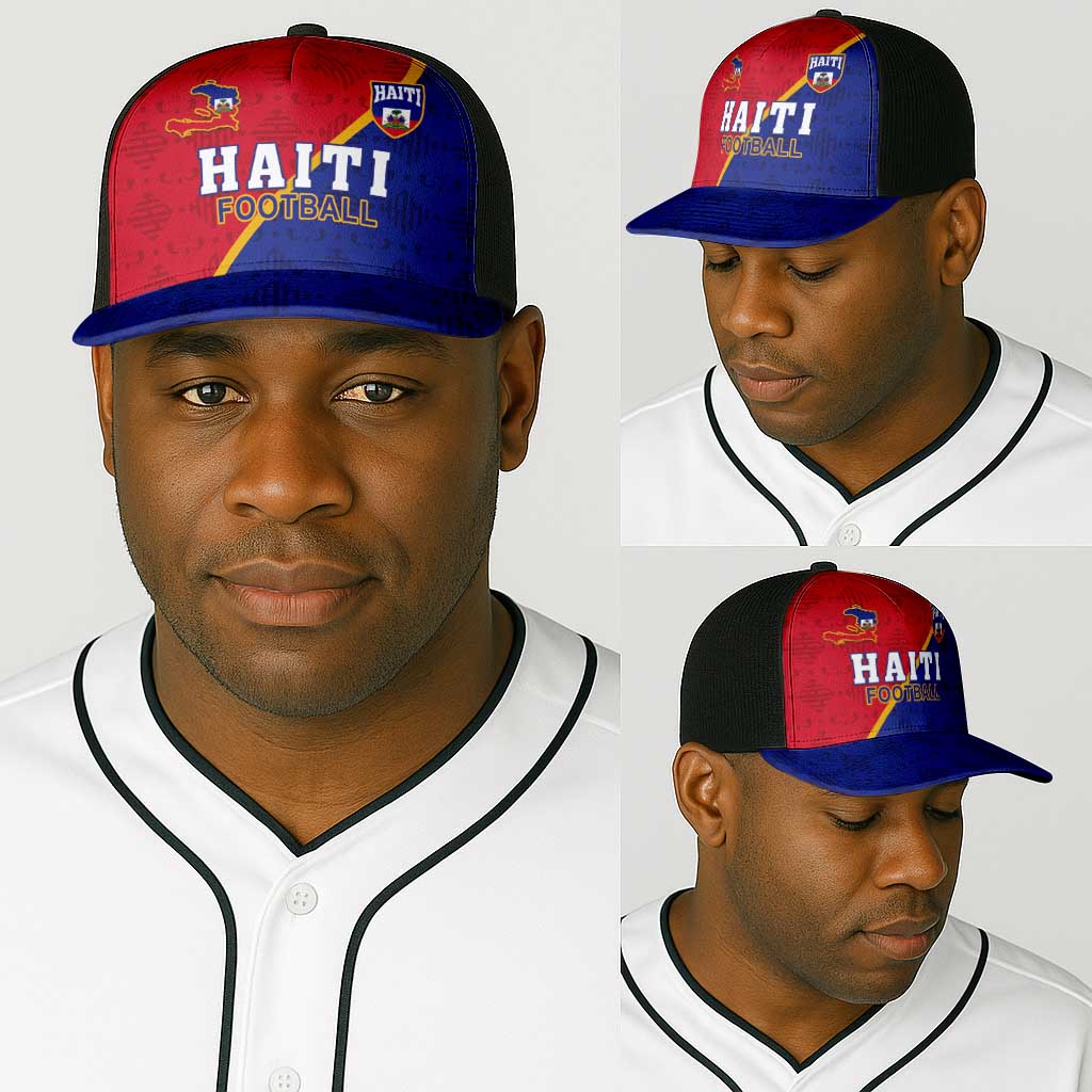 Afro Haiti Football Baseball Net Cap Les Grenadiers - African Pride