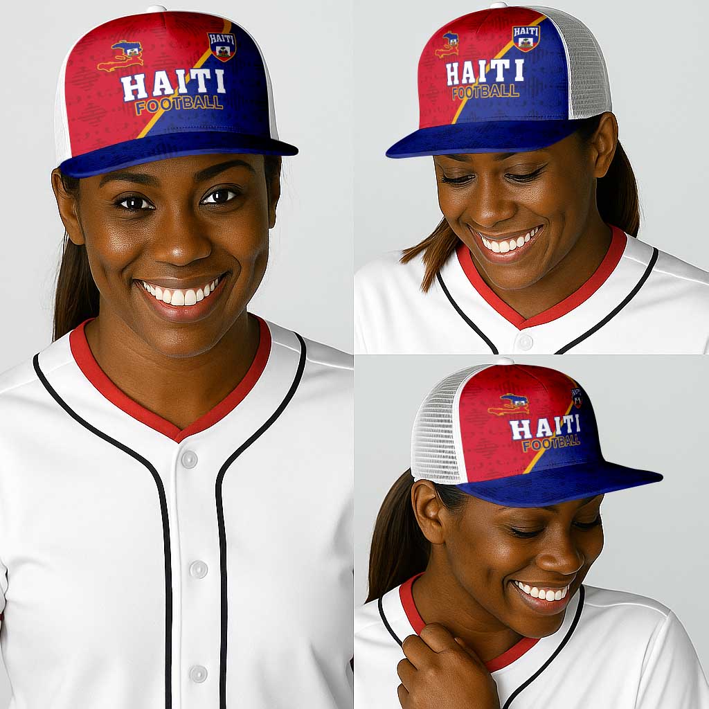 Afro Haiti Football Baseball Net Cap Les Grenadiers - African Pride